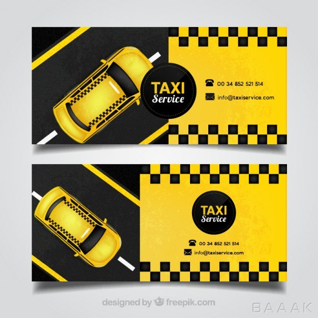 کارت‌-ویزیت-زرد-رنگ-مناسب-برای-رانندگان-تاکسی_966289546