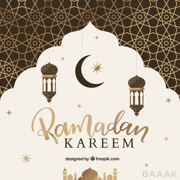 پس-زمینه-با-موضوع-رمضان-کریم-به-همراه-پترن-طلایی_421037801