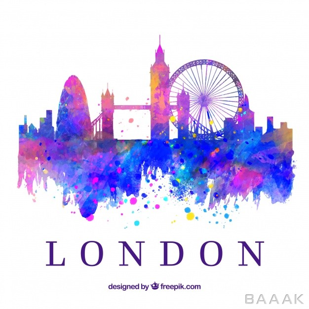 طراحی-منظره-زیبای-شهر-لندن-مدل-رنگارنگ_444514559