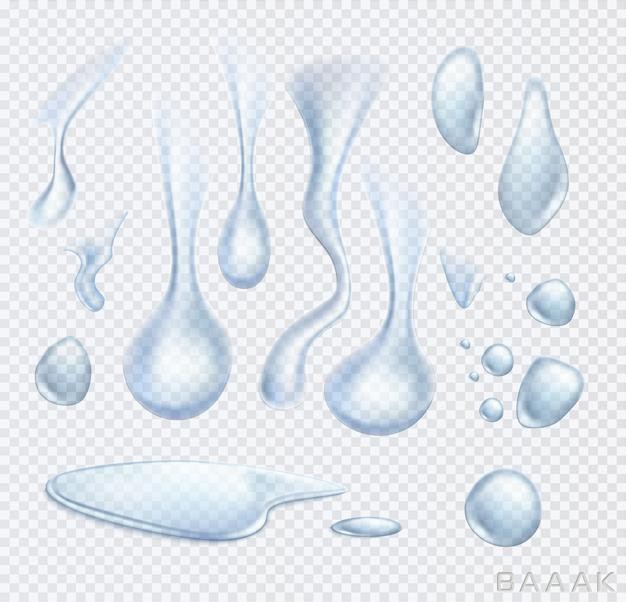 المانهای-سه-بعدی-انواع-قطره-های-آب-شفاف_612506238