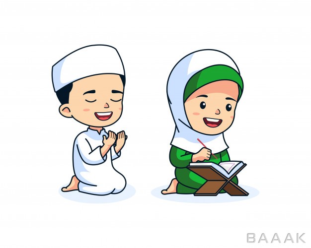 طرح-کارتونی-کودکان-بامزه-مسلمان_124597972