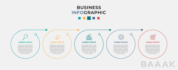 اینفوگرافی-تجاری-با-5-آیکون-برای-گزینه-ها_346164529