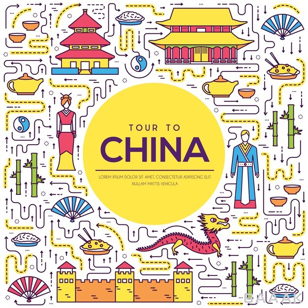 تصویر-کارتونی-جذاب-برای-معرفی-جاذبه-های-گردشگری-برای-سفر-به-کشور-چین_575748851