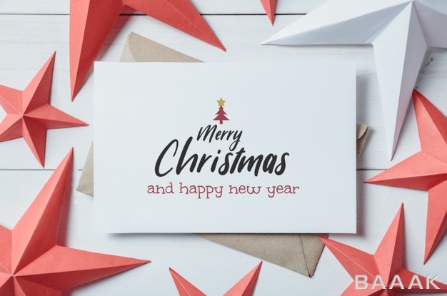 موکاپ-کارت-تبریک-کریسمس-با-طراحی-سفید-و-تخته-چوبی_747394555