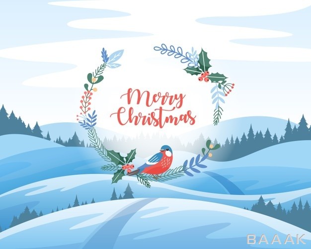 کارت-تبریک-کریسمس-با-بکگراند-زمستانی_314143268