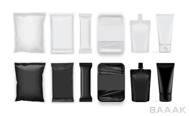 ست-پکیجینگ-پلاستیکی-سیاه-و-سفید-برای-محصولات-مختلف_612451715